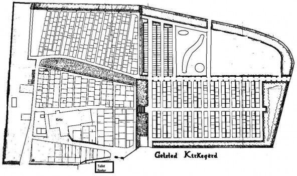 Gelsted Kirkegård Kort